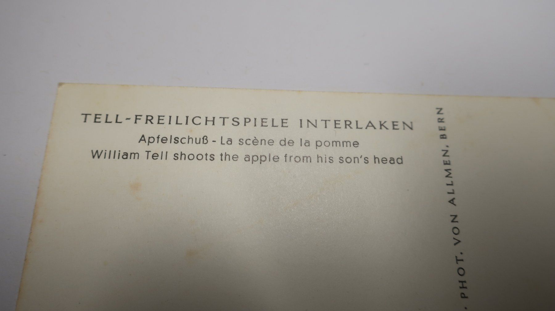 Cartoline postali: Tell-Freilichtspieler Interlaken – Usato da Cormoret venduto da Pascalll2001 5