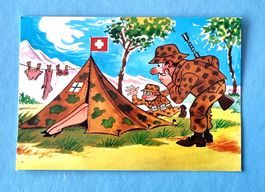 Militär - Camping - Juxkarte