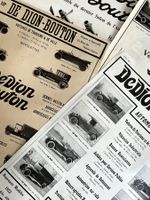De Dion Boutton - 3 Alte Werbungen / Publicités 1913/24