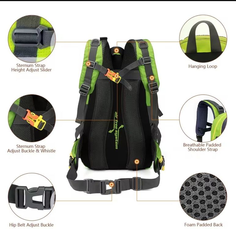 40-Liter Trekking- und Outdoor-Rucksack – Leicht & Robust (Neu und ...