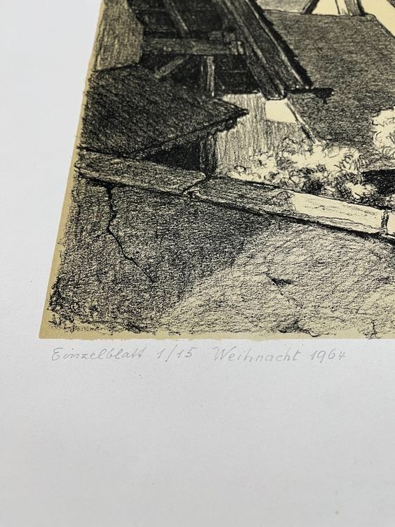 Grafiken & Lithographien: PAUL GMÜNDER LITHGRAPHIE SIGNIERT NUMMERIERT – Gebraucht aus Gersau von grafik-kunst 3