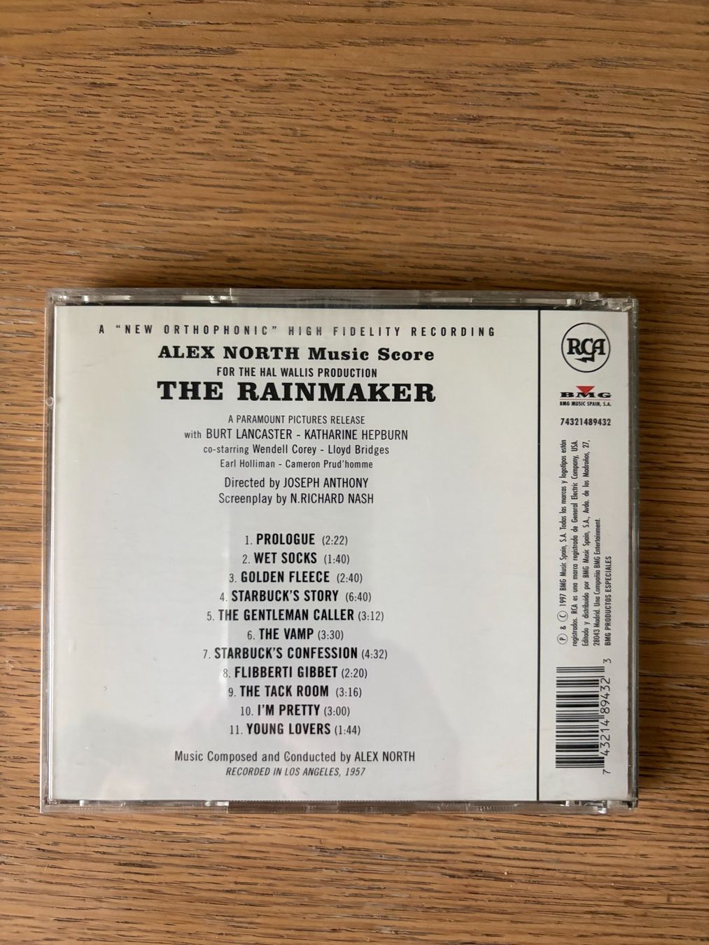 CD: CD THE RAINMAKER PAR ALEX NORTH – Usato da Geneve venduto da tigre69 1