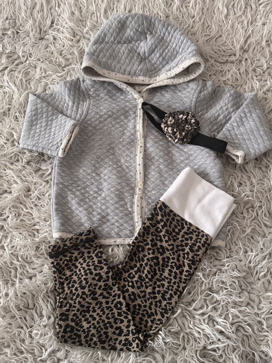 H&M Lotti & Set di vestiti: Ensemble fille :veste matelassée & legging léopard taille 80 – Usato da La Chaux-de-Fonds venduto da Sabinchenn