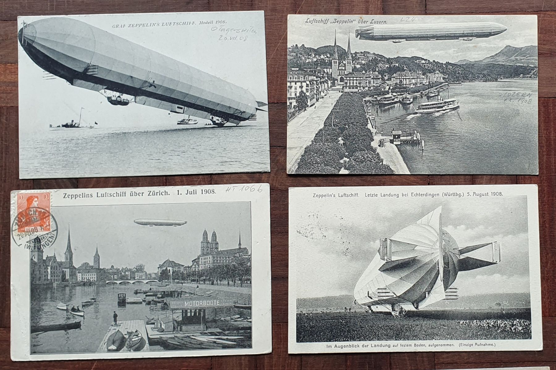 Cartoline postali: 12 Zeppelin-Karten – Usato da Kreuzlingen venduto da Rschweiz1 4
