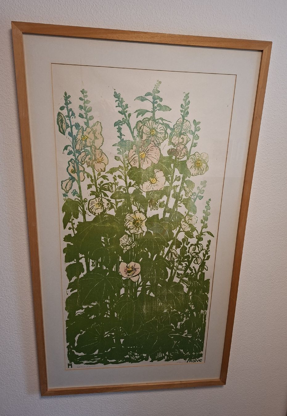 Foto & Immagini: Original "Malve" von H. Holzer, gerahmt! – Usato da Diessenhofen venduto da Rzelda 3