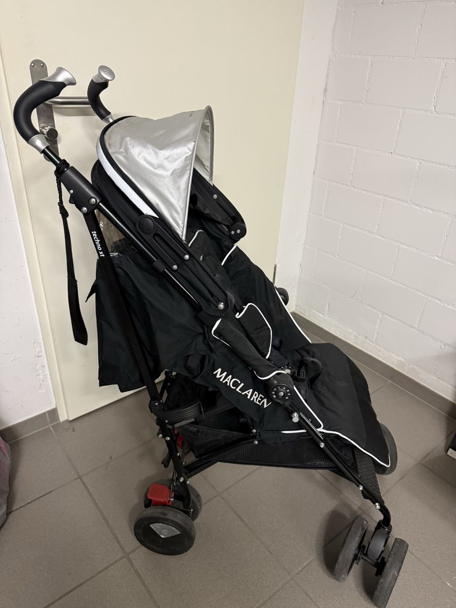 Mclaren Carrozzine: Maclaren Techno XT Stroller - Black - Incl. Rain Cover – Usato da Lufingen venduto da csi_kt8q 5