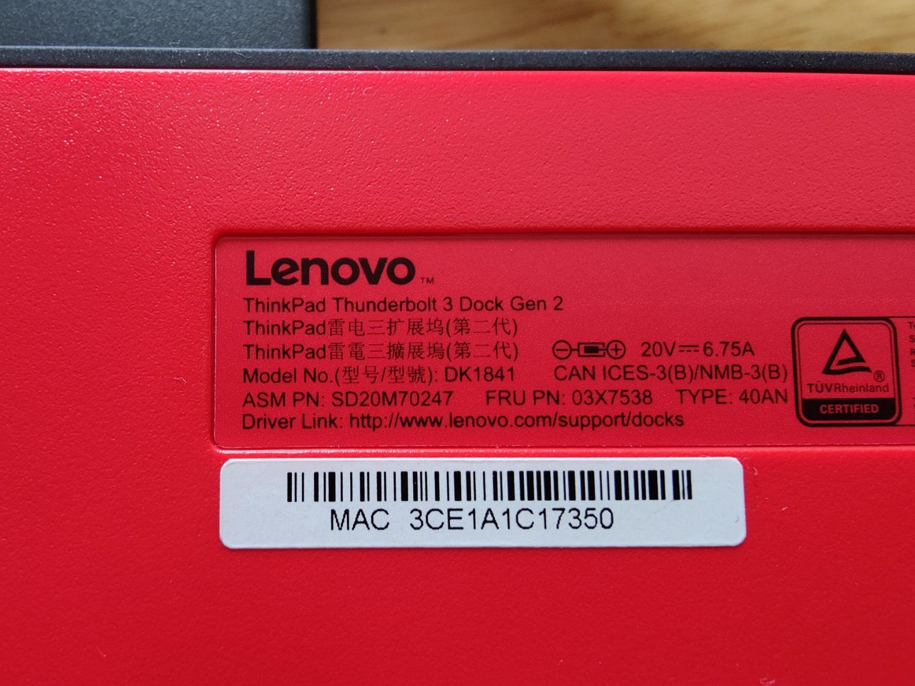 Lenovo Docking station: Lenovo ThinkPad Thunderbolt 3 Workstation Dock Gen 2 – Usato da Zürich venduto da Jimmygimmick 4