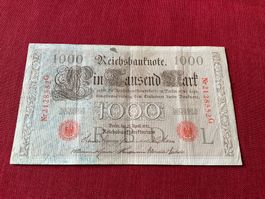 Seltenheit! Deutsche 1000-Mark-Banknote,  1910
