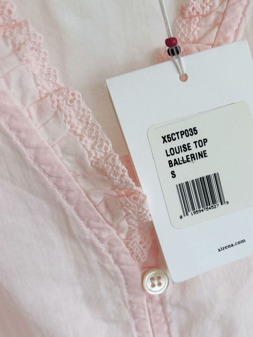 Top: hellrosa Top mit Spitzenbändern von Xirena, S – Nuovo e nell'imballaggio originale da Zürich venduto da suza44 2