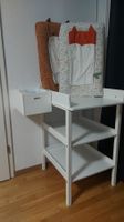 Table à langer blanche avec tiroir et matelas motif renard