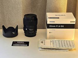 Sigma 35mm f/1.4 DG HSM Art (Canon EF) - comme neuf