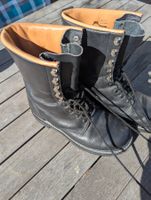 Robuste Kampfstiefel / Lederstiefel Gr.7, schwarz,