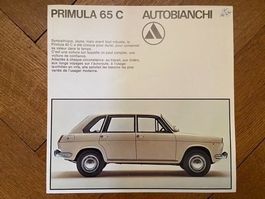 Prospekt AUTOBIANCHI PRIMULA 1968 1969    Brochure Depliant