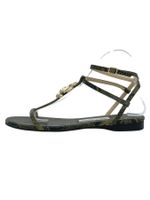 Jimmy Choo Snake Alodie Flache Sandale EU 39 Grün