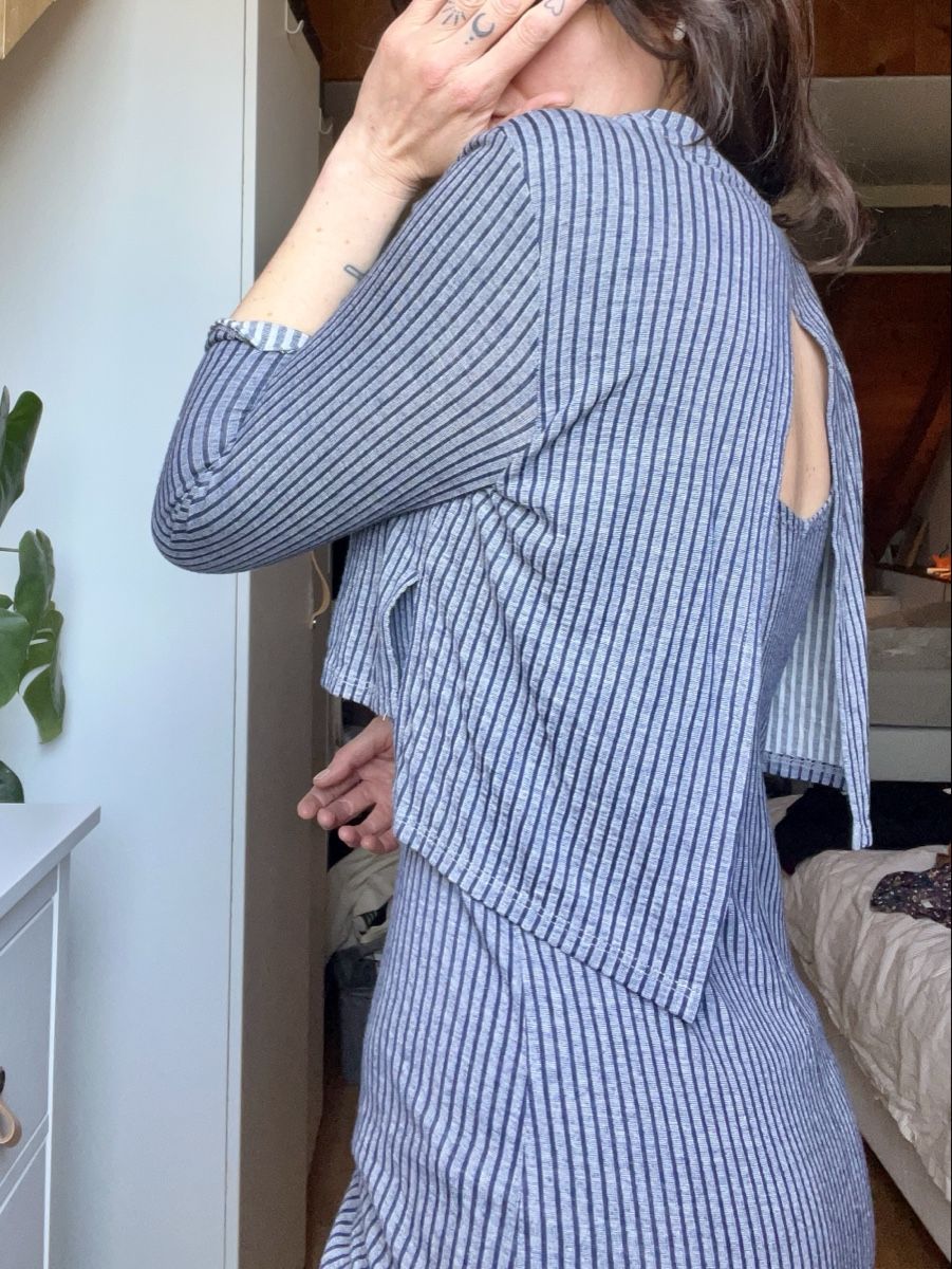 Topshop Vestiti: Robe Topshop rayée dos nu, taille 38 – Usato da Fribourg venduto da alex_afs 2