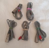 5x Cinchkabel auf XLR, mono