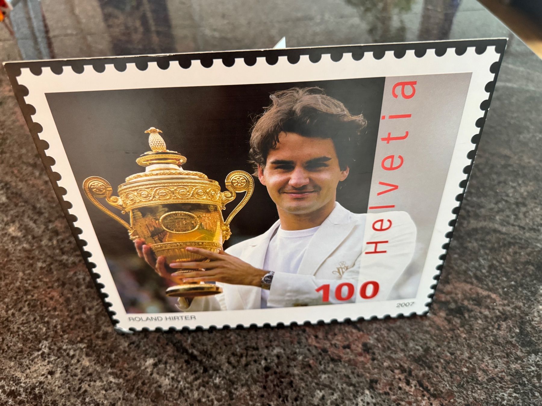 Carte collezionabili: Werbetafel Roger Federer Tennis Postschalter – Usato da Oberengstringen venduto da gbr_zurich 2