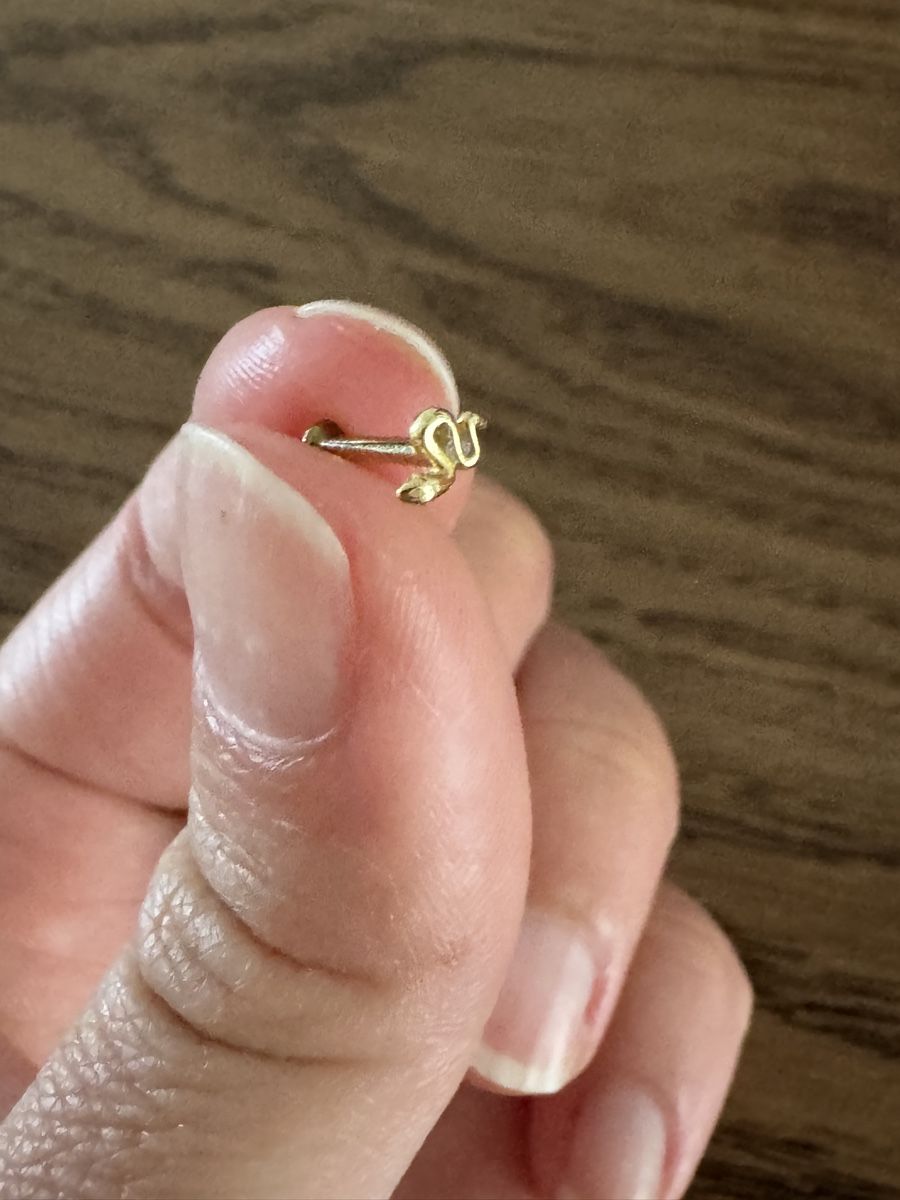 Boucles d'oreille: Gold Snake Earring Piercing Internally Threaded – Neuf (Voir description) à Morges par melz_28 1