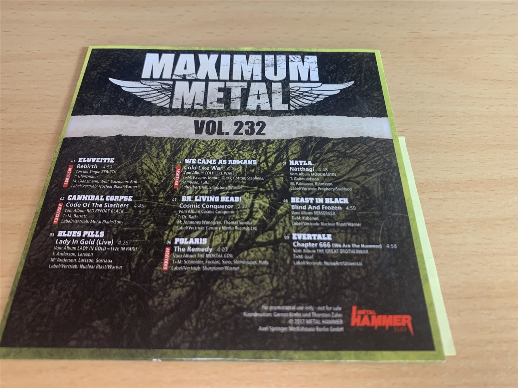 CD: Metal Hammer - Maximum Metal - 8 CD – Usato da Rikon im Tösstal venduto da Alpenmutz 6