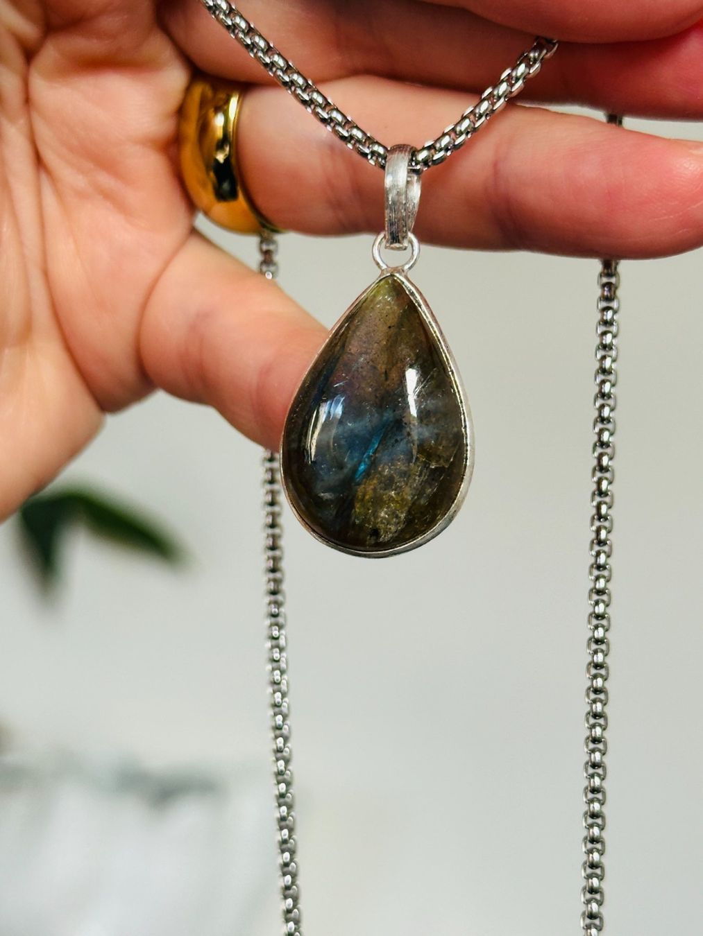 Catenine: Fashionable labradorite necklace – Nuovo e nell'imballaggio originale da Genève venduto da AGBERG 8