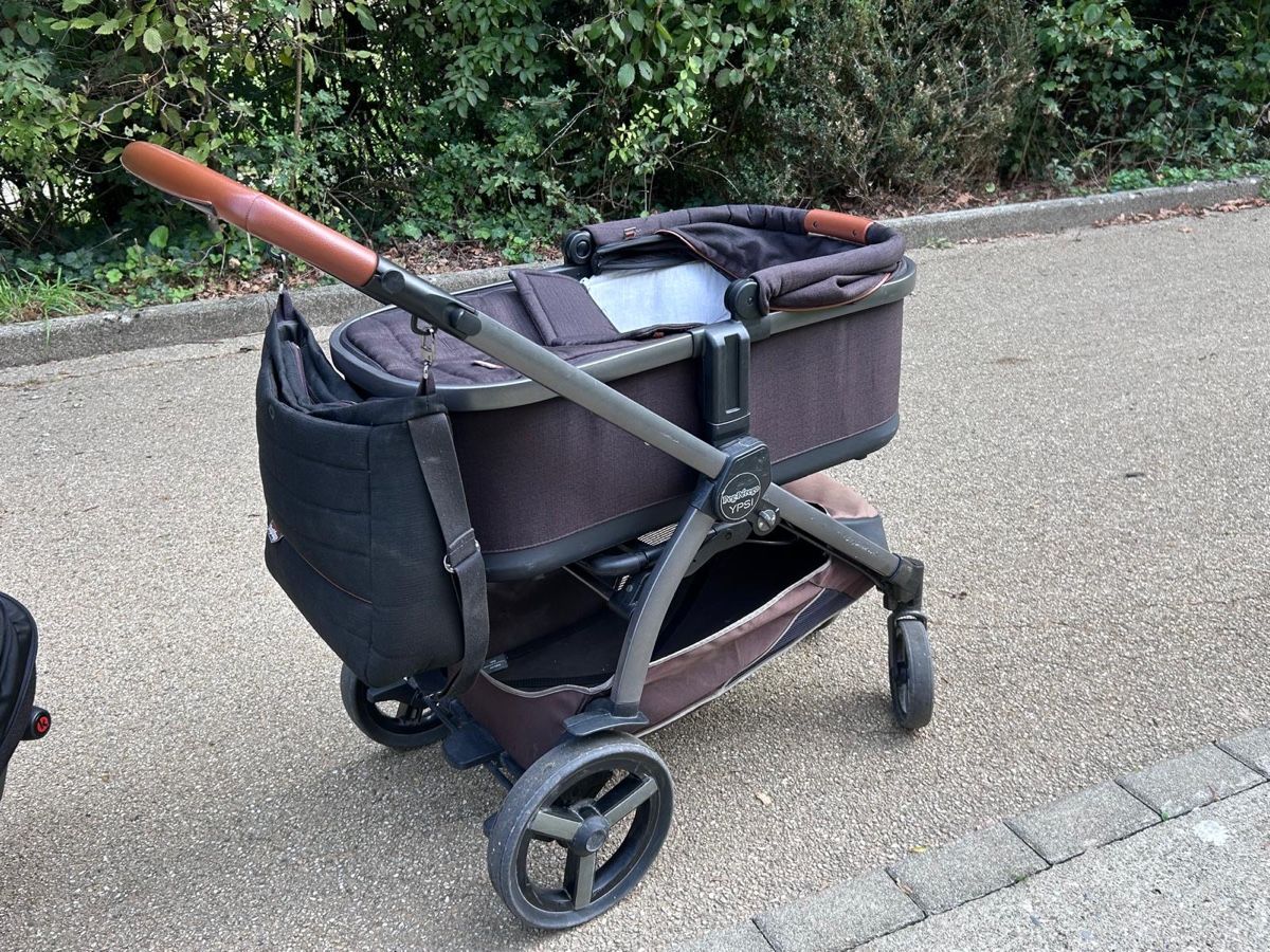 Peg Perego Carrozzine: Poussette Peg-Pérego, duo, noir et cuir – Usato da Bellevue venduto da ram_96hc 2