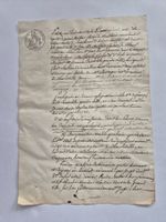 Historisches Dokument Frankreich18. Jahrhundert
