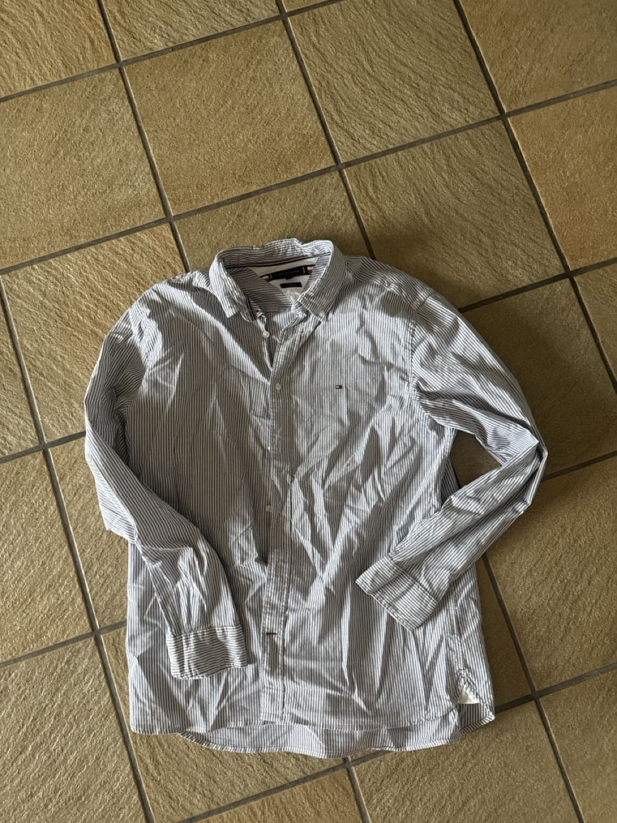 Tommy Hilfiger Camicie: Tommy Hilfiger Hemd gestreift Grösse XL THflex Regular Fit – Usato da Schlieren venduto da nowaya