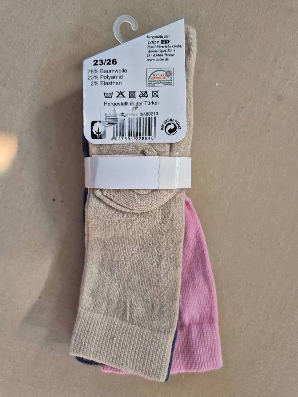 Socken für Kinder: 3 paar Kniesocken uni, Gr. 23-26 – Neu und originalverpackt aus Dietikon von grafad 1
