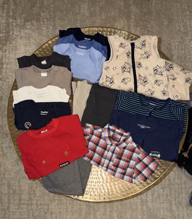 Grosses Baby-Kleiderpaket Gr. 74–80 🤍 (14 Teile)