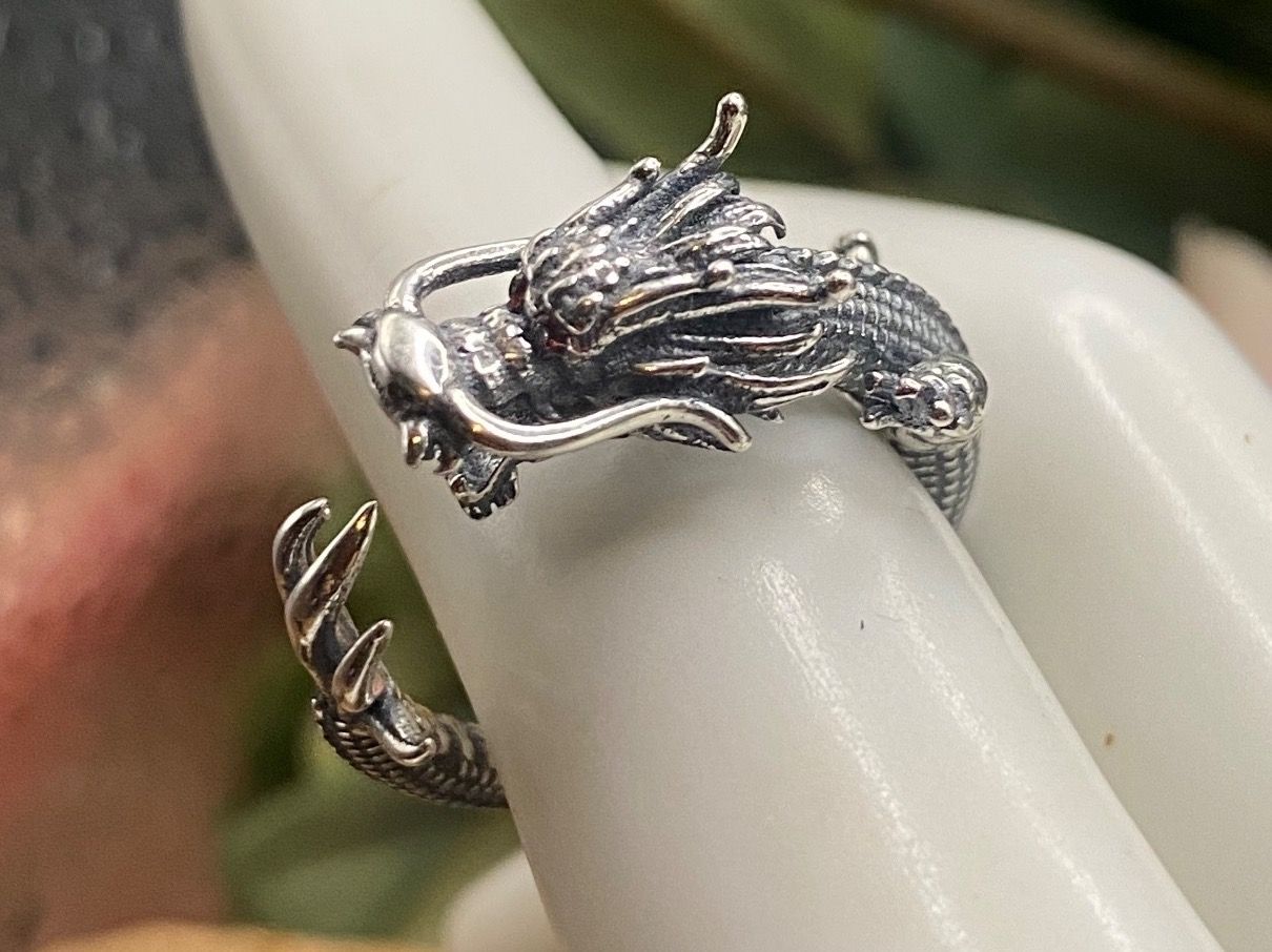 Ringe: Origineller Drachen Ring in Sterlingsilber, Gr.57 – Neu (gemäss Beschreibung) aus Luzern von S.Kern01 4