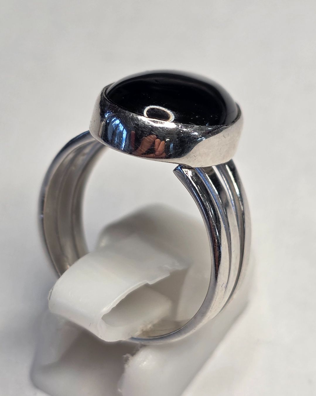 Onyx Bagues: Black Onyx Solitaire Fingerring – Neuf (Voir description) à Zürich par benedikt12 6