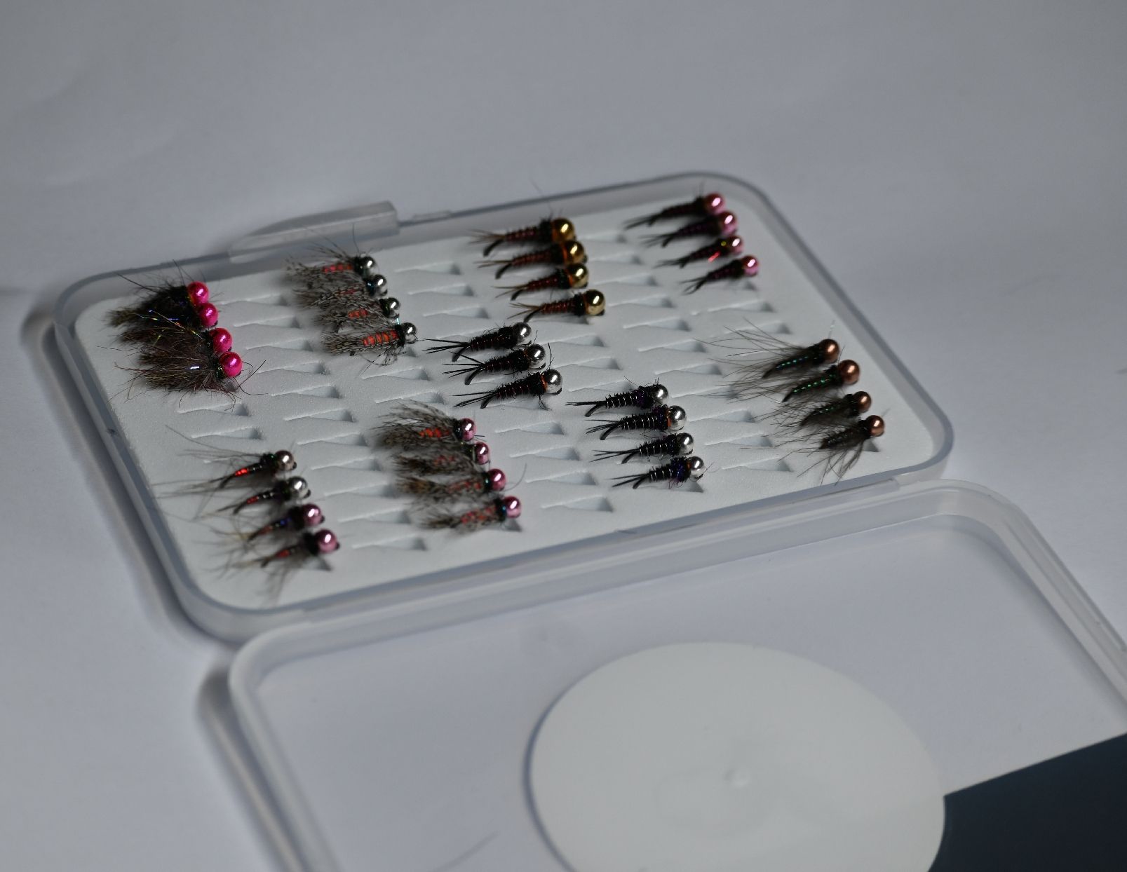 Köder: Nymph Box 35 Stück – Neu (gemäss Beschreibung) aus Degersheim von HookedOnTheFly