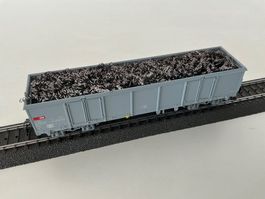 Märklin H0 Hochbordwagen Eaos der SBB mit Ladung / AC (2)