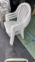 diverse Garten/Balkon Stühle, Kunstoff, Alu - weiss/silber