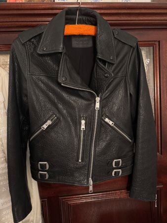 AllSaints Lederjacke Bikerjacke