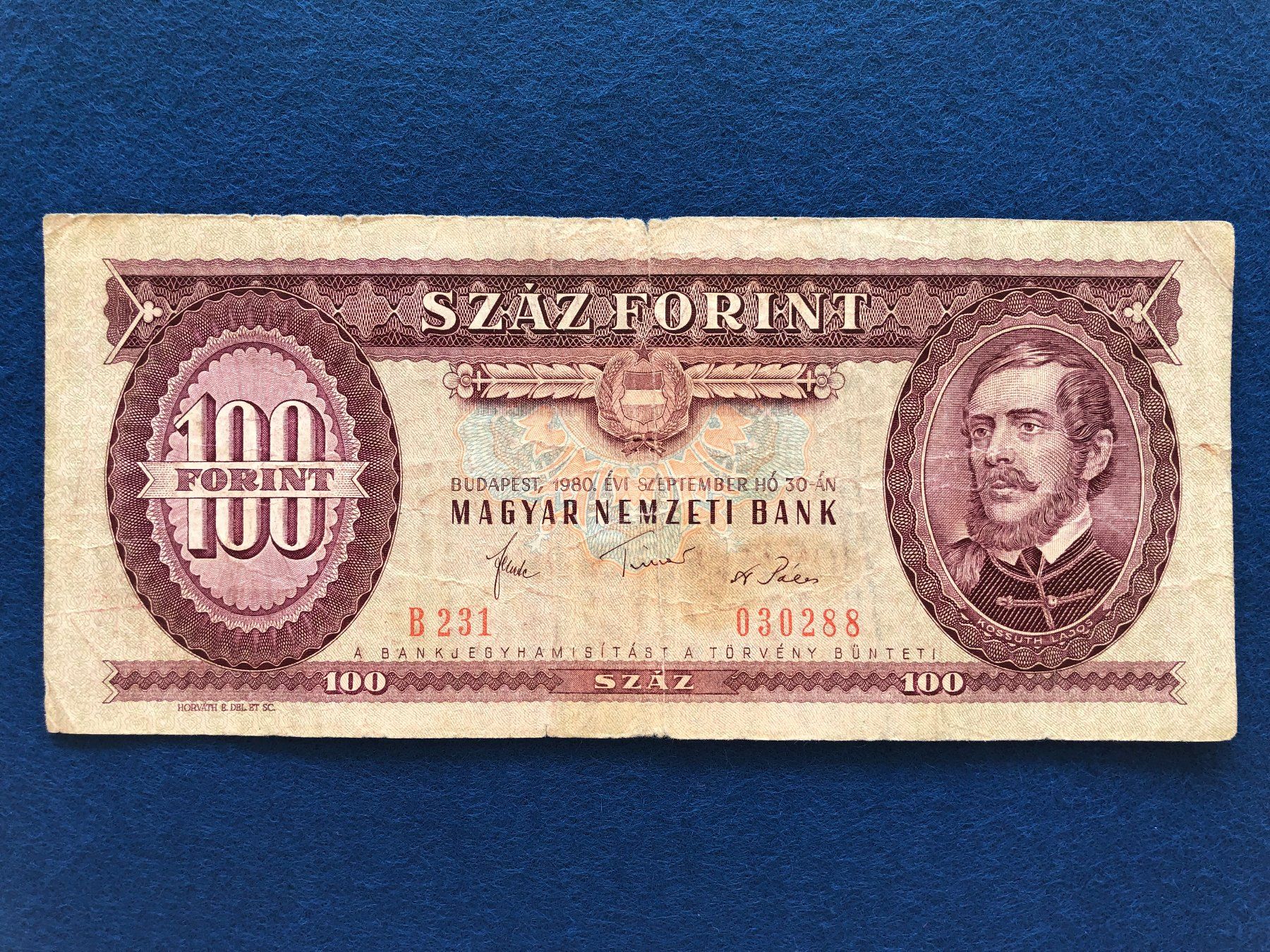 Banconote: Budapest 1980 - Ungarn - 100 Forint – Usato da Pfäffikon SZ venduto da Sieben77