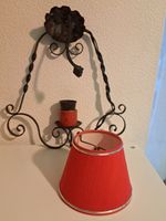 lampe à suspendre vintage en fer forgé