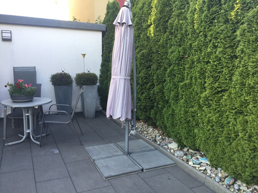 Ampelschirm 3 m. Durchmesser mit Verbrauch Spuren (Sonne) Kaufen auf