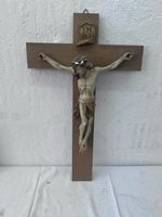 Wandkreuz Holz mit Christusfigur (49)