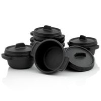 Serviertöpfe 6er Set Ø11cm mini-Gusstopf