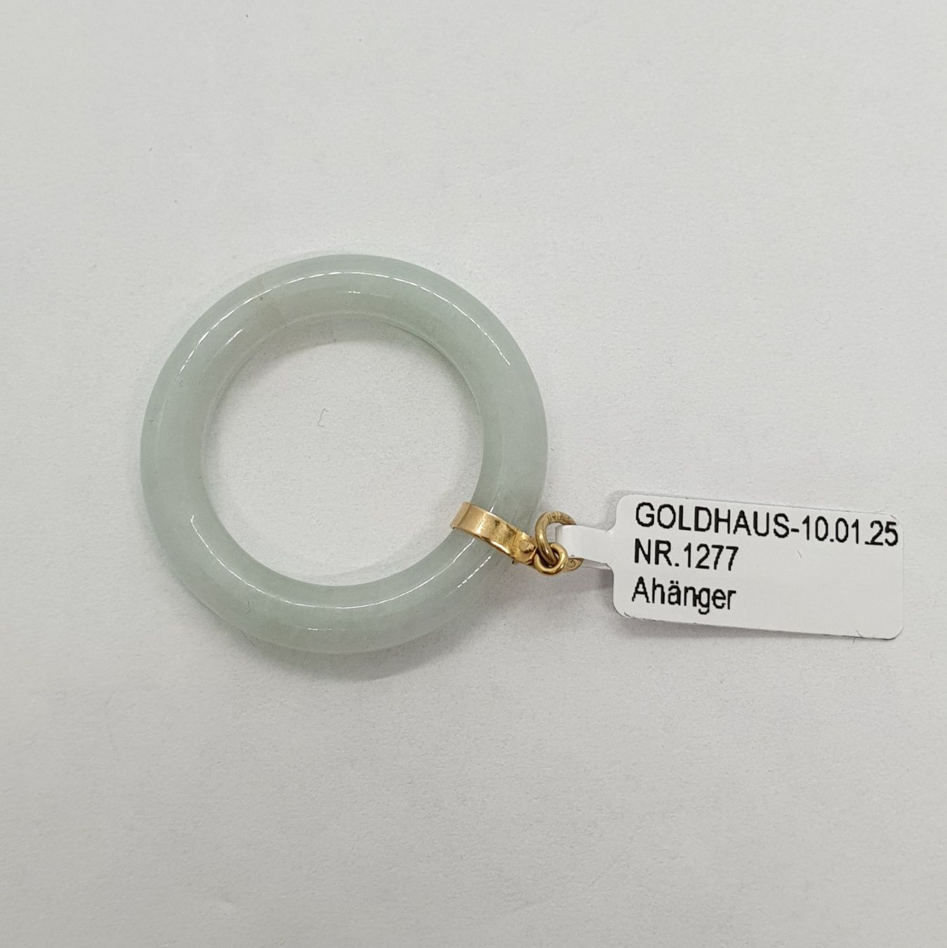 Ciondoli: Echt 18K Gold - Jade Anhänger – Usato da Luzern venduto da Luzern-Goldhaus 1