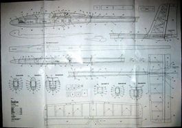 Quality Bauplan RC Segler "Daphné" / Plan pour Planeur RC