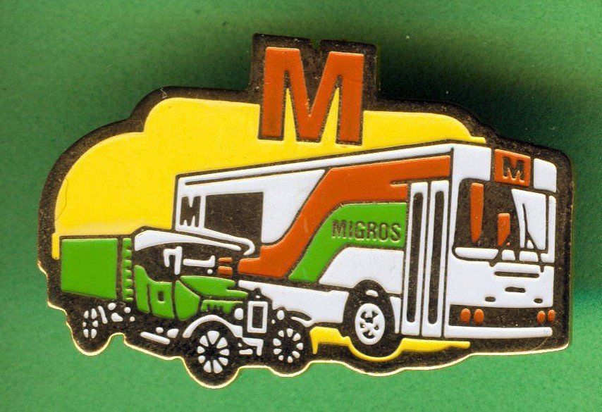 Placchette & Badge: MIGROS  Verkaufswagen – Usato da Winterthur venduto da Sammleroase