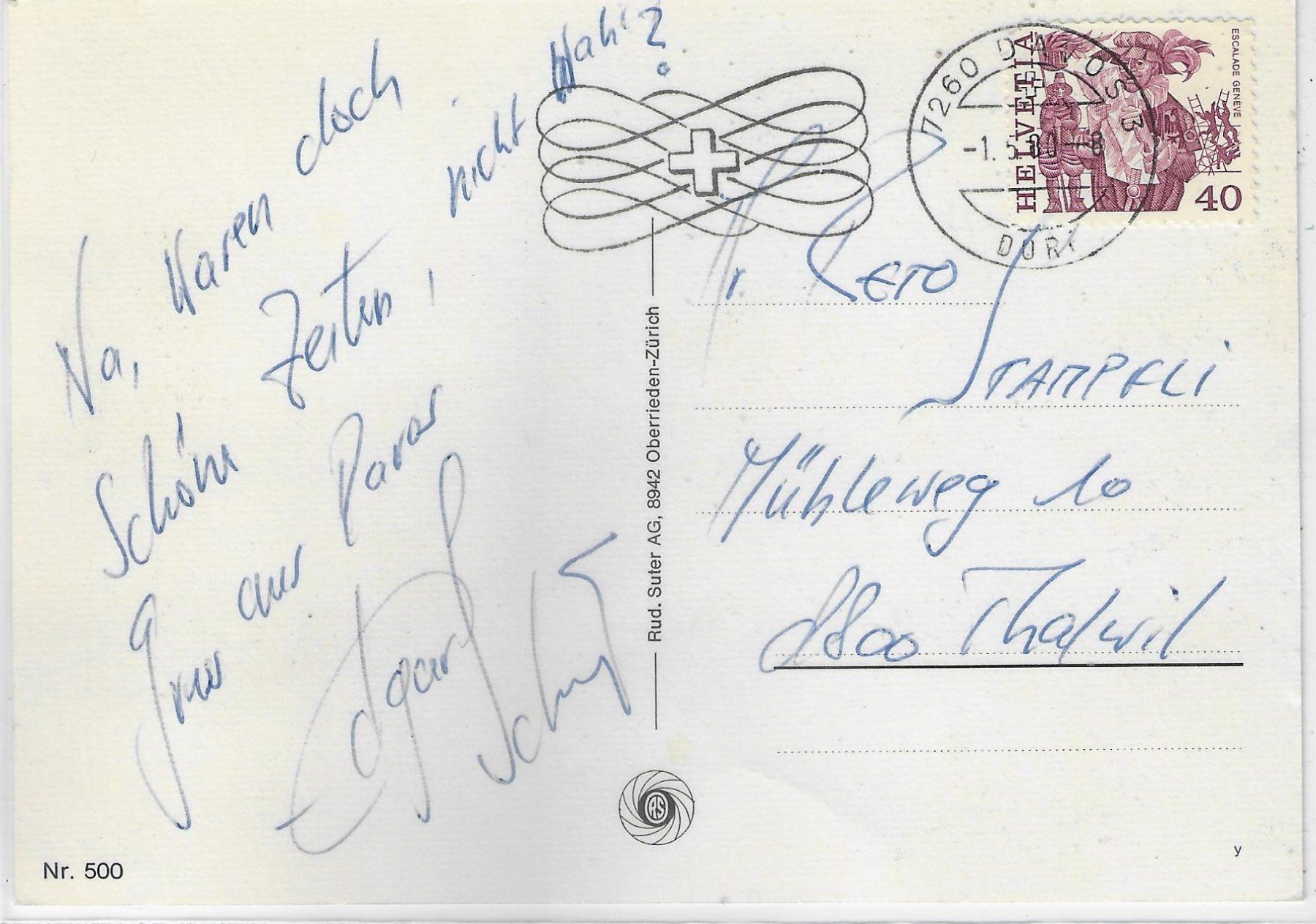 Cartoline postali: Humor - Skilift - Restaurant Gipfelruh – Usato da Ettingen venduto da Kartenplanet 1