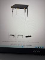 Klapptisch Arbeitstisch Werkstatttisch schwarz