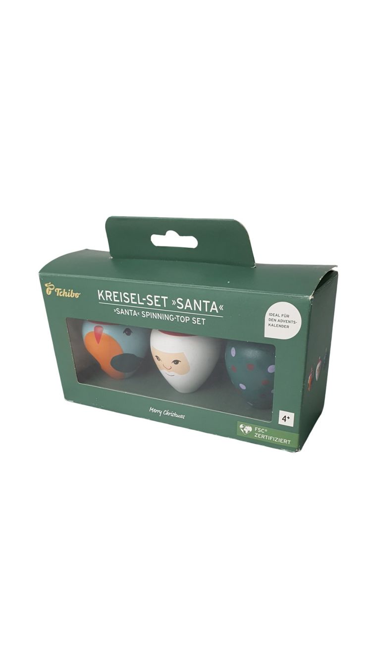 Tchibo Spielzeuge: TCHIBO Kreisel-Set "Santa" – Gebraucht aus Wangen b. Olten von Restwert_Wangen 2