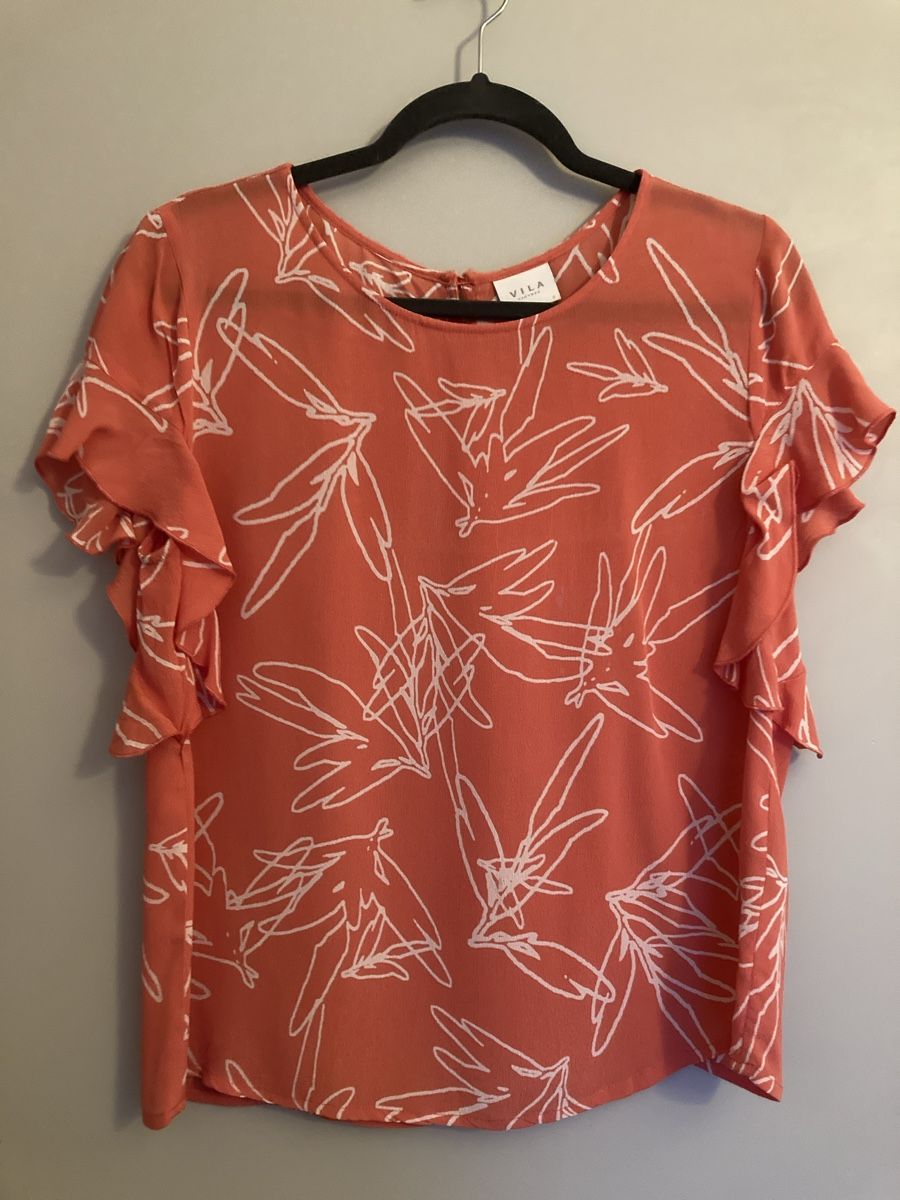Vila Camicette: Vila Bluse, coral/weiss, Gr. S – Usato da Schlieren venduto da cotopaxi06