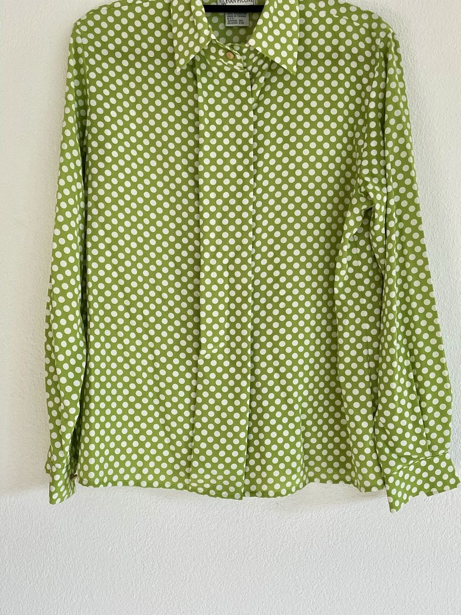 Blusen: Vintage Evan Picone Polka dots Blouse size M – Gebraucht aus Richterswil von Prangins9 7