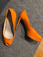 K&S Pumps Gr. 4 1/2(37,5) Lackleder orange
