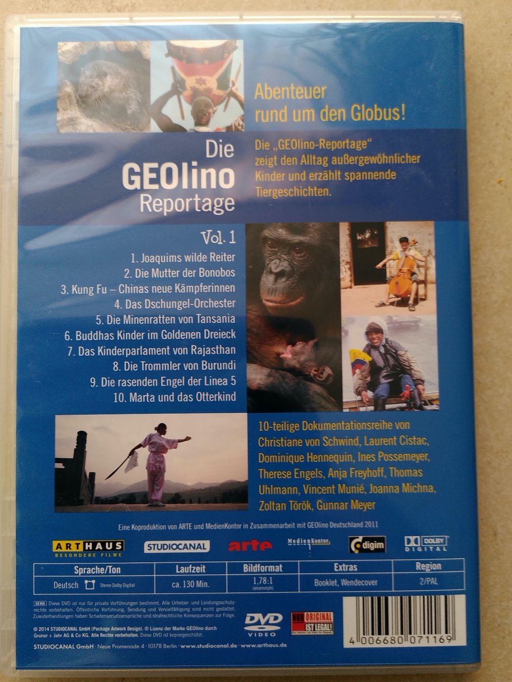 Tutti i DVDs: DIE GEOLINO REPORTAGE VOL.1 – Usato da Brugg AG venduto da olamim 1